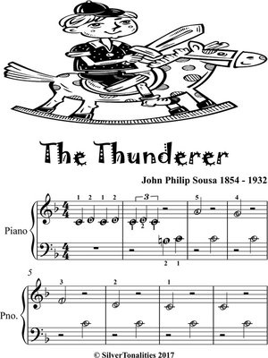 cover image of The Thunderer Beginner Piano Sheet Music